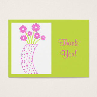 ¡Jarrón de flores gracias! -Tarjeta