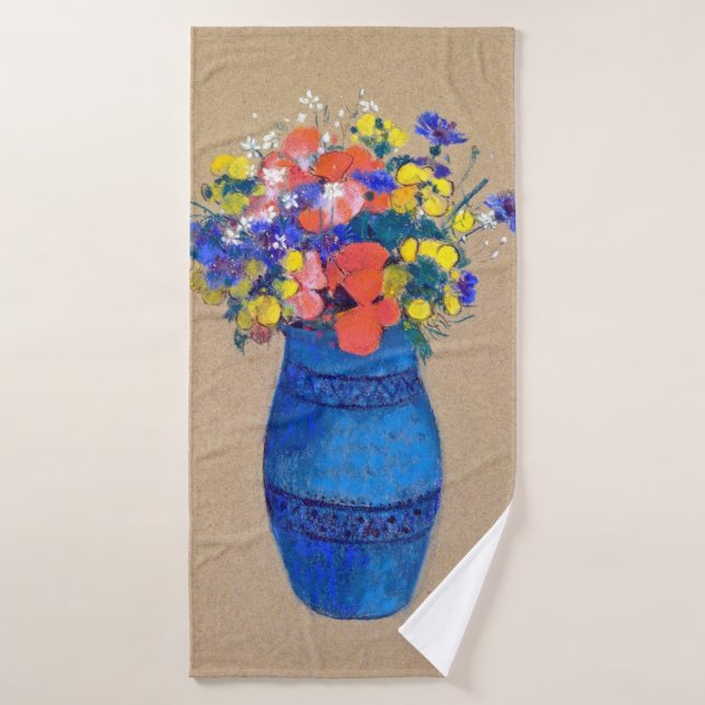 Jarrón de flores, Redon (Toalla de baño)
