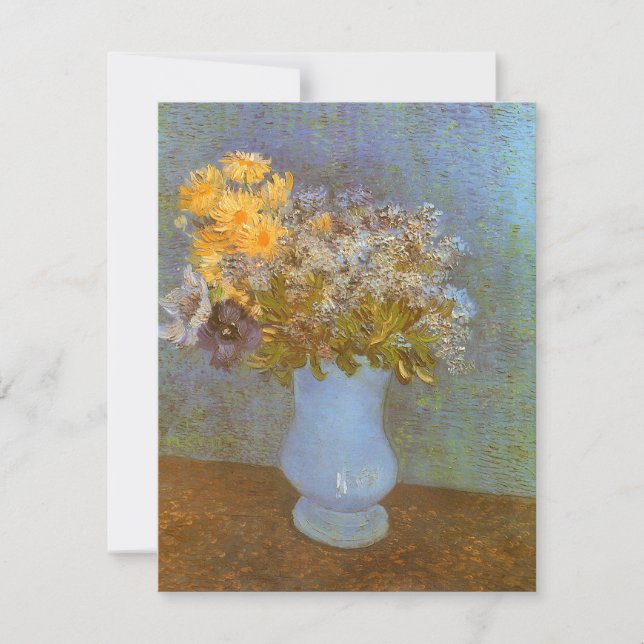 Jarrón de Vincent van Gogh con Lilas, Margaritas y (Anverso)