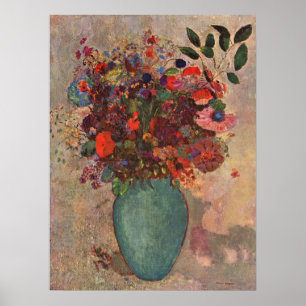 Jarrón turco de Odilon Redon, Arte de flores vinta