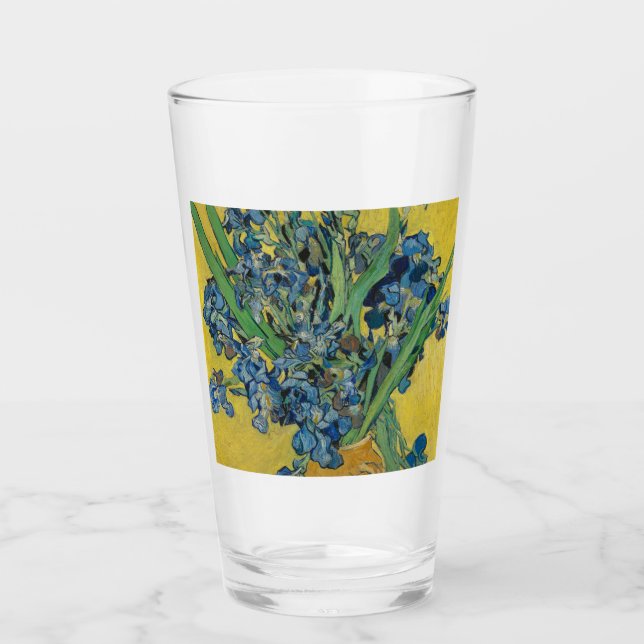 Jarrón Van Gogh con Iris Clasicismo Impresionista (Anverso)