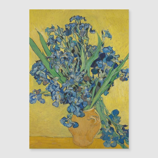 Jarrón Van Gogh con Iris Clasicismo Impresionista (Anverso)
