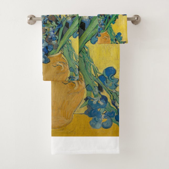 Jarrón Van Gogh con Iris Clasicismo Impresionista (In situ)
