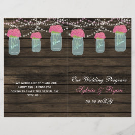 Jarrones de albañil de madera de madera, programas