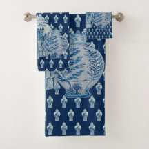 Jarrones de jengibre azul y blanco de la marina