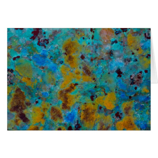 Jasper de crisocolla azul visto (Anverso (Horizontal))