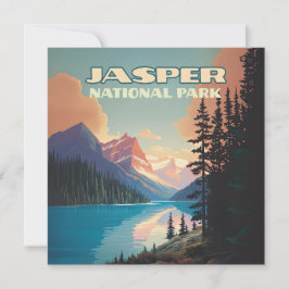 Jasper Parque Nacional Alberta Canada Rockies Card