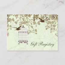 jaula de pájaro verde, aves amorosas Tarjetas de r