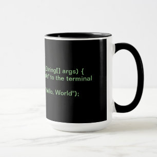 Java - "hola taza del mundo"