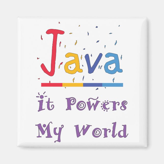 Java potencia mi imán mundial (Frente)
