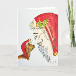 Java y Santa - Tarjeta de vacaciones