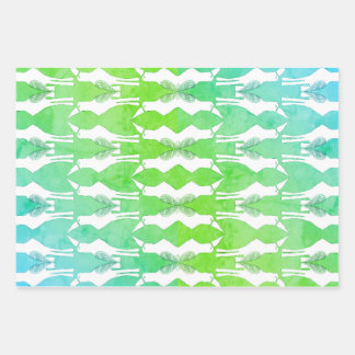 Javan Mina Juego de Papel para envolver aves de 3