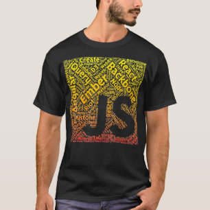 Javascript Camisa JS Framework Naranja Yellow Grad