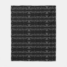 Javier personalizó la manta