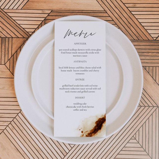 JAYLA Boho Terracotta Quemado Naranja Rust Menu (Subido por el creador)