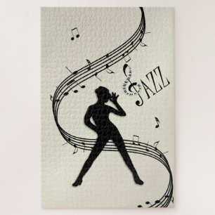 Jazz Dance Golden Music Jigsaw Puzzle