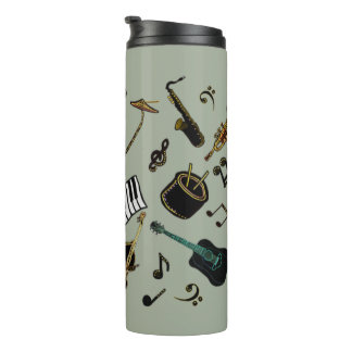 Jazz él encima del vaso termal
