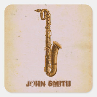 Jazz Sax Música Pequeña Empresa Pegatinas de promo