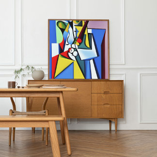 Jazz Saxophonist | Arte cubista de Kubilay An