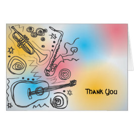 JAZZY Bar Mitzvah Gracias Tarjeta