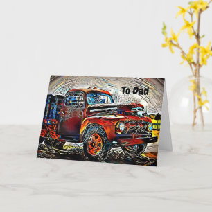 Jazzy Classic Funky Truck Tarjeta del Día del Padr