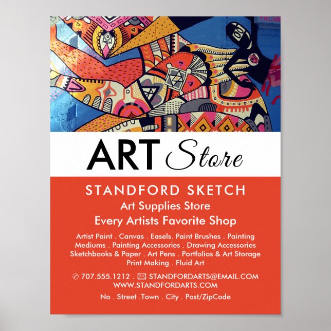 Jazzy Graffiti Art, Tienda de Artículos de Arte (Frente)