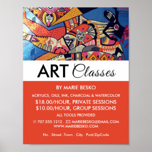 Jazzy Graffiti Arte, publicidad de clase de arte