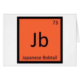 Jb - Gato Bobtail Japonés Elemento de la Tabla Per
