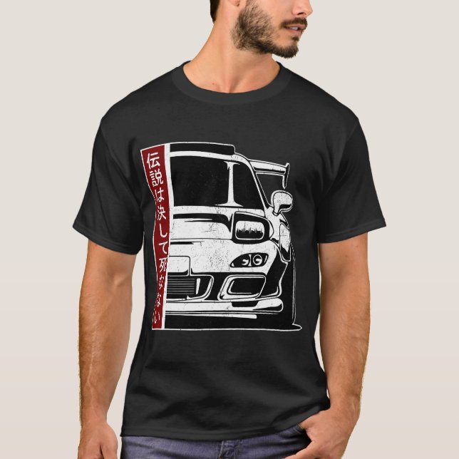 JDM Japón Motorsport tuning car camiseta 90s (1) (Anverso)
