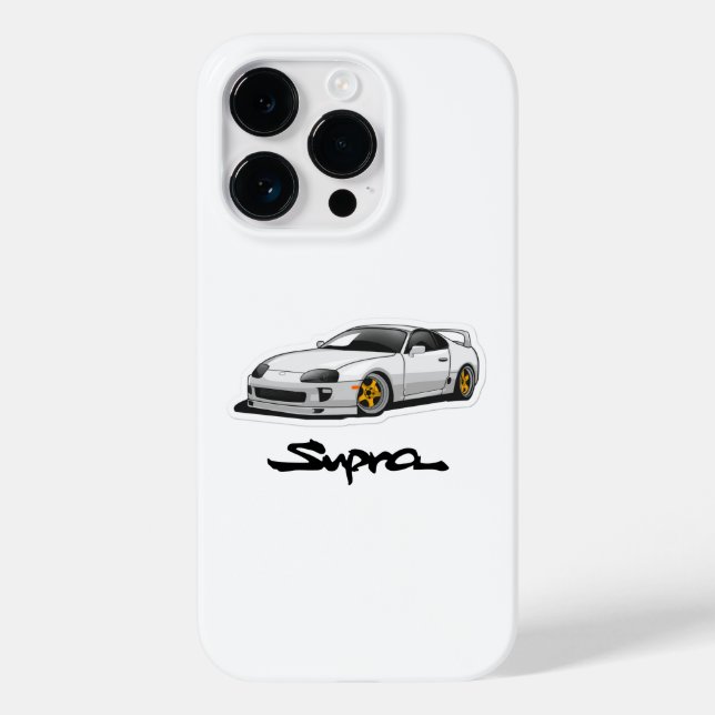 JDM Toyota Supra iPhone 14 Pro Funda (Reverso )