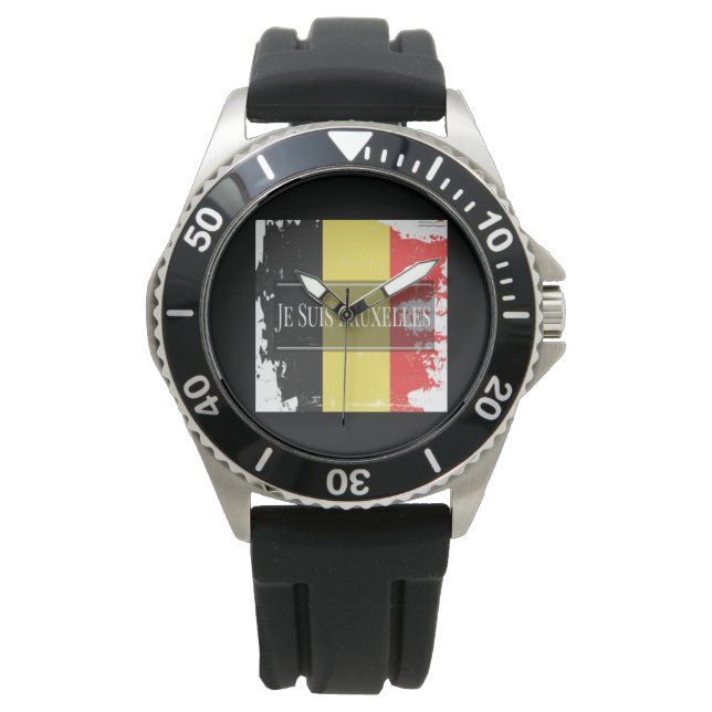 Je Suis Bruxelles Somos Bruselas Relojes (Anverso)