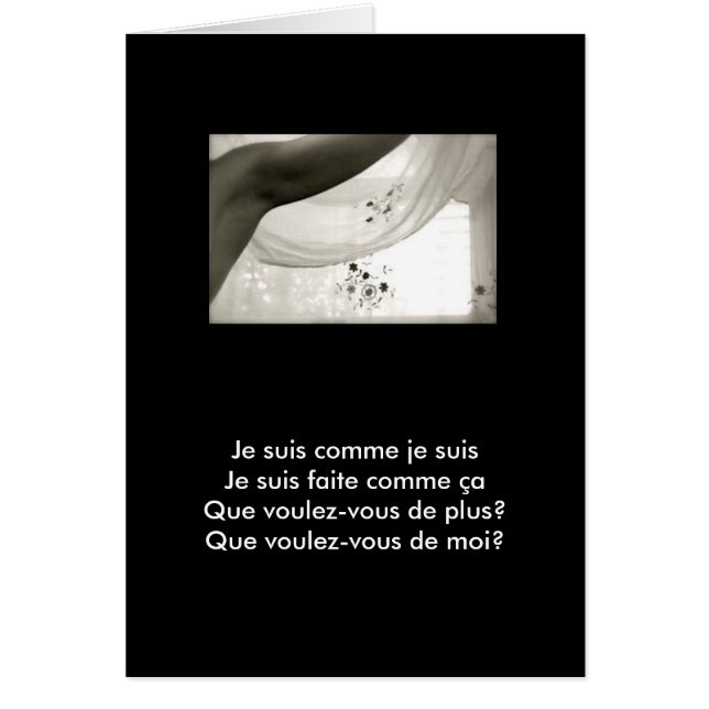 Je Suis Comme Je Suis (Frente)