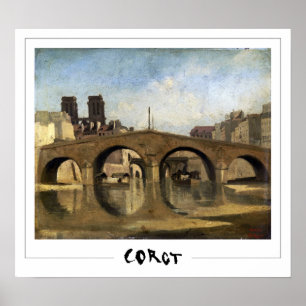 Jean-Baptiste-Camille Corot cartel de arte Zedign 