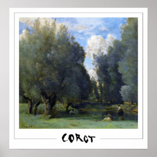Jean-Baptiste-Camille Corot Zedign cartel de arte 