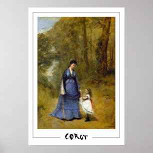 Jean-Baptiste-Camille Corot Zedign cartel de arte