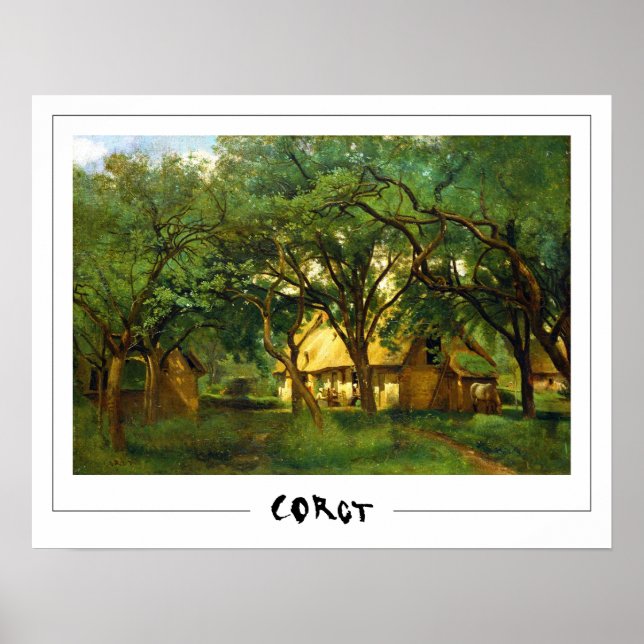 Jean-Baptiste-Camille Corot Zedign Poster de Arte  (Frente)
