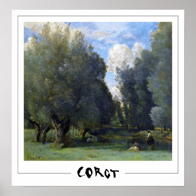 Jean-Baptiste-Camille Corot Zedign Poster de Arte  (Frente)