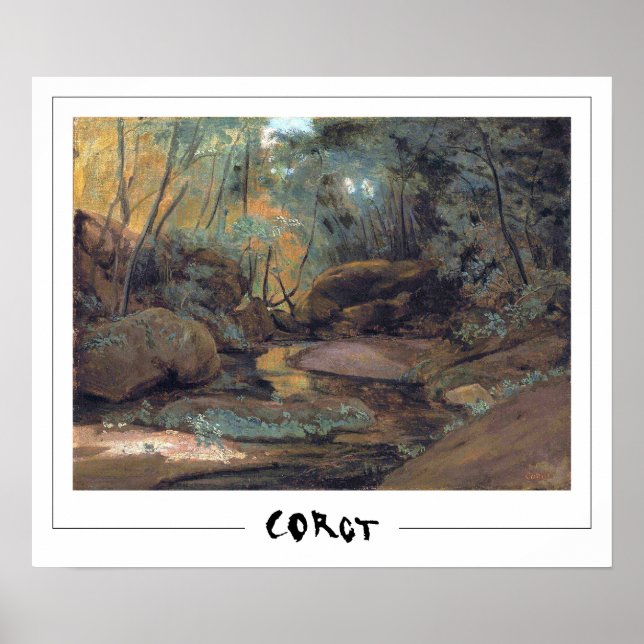 Jean-Baptiste-Camille Corot Zedign Poster de Arte  (Frente)