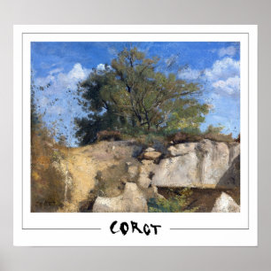 Jean-Baptiste-Camille Corot Zedign Poster de Arte