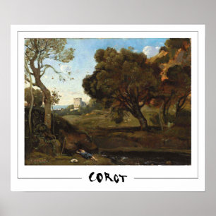 Jean-Baptiste-Camille Corot Zedign Poster de Arte