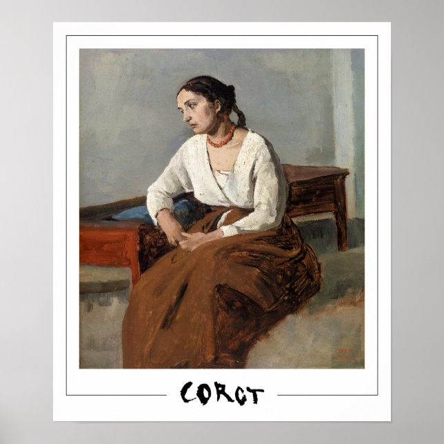 Jean-Baptiste-Camille Corot Zedign Poster de Arte  (Frente)