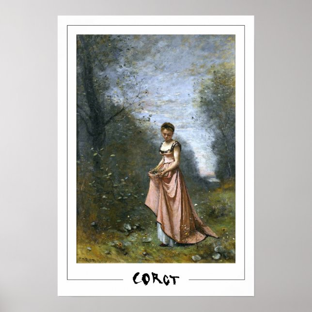 Jean-Baptiste-Camille Corot Zedign Poster de Arte  (Frente)