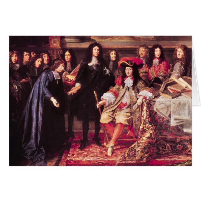 Jean-Baptiste Colbert que presenta a los miembros (Anverso (Horizontal))