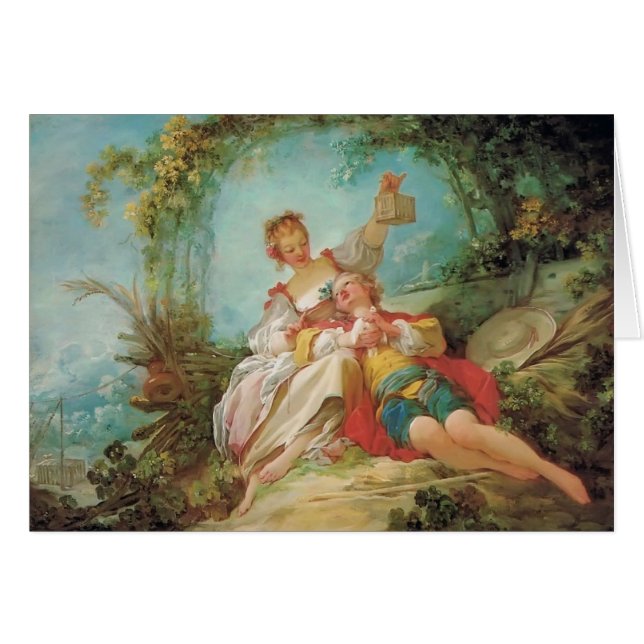 Jean-Honore Fragonard- los amantes felices (Anverso (Horizontal))