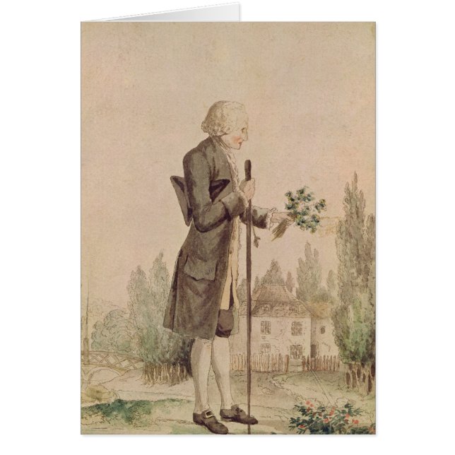 Jean-Jacques Rousseau que recolecta las hierbas (Frente)