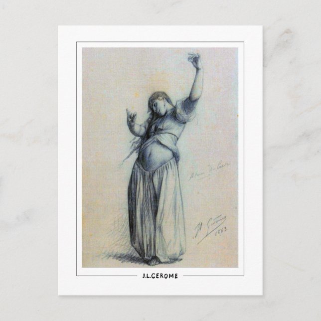 Jean-Léon Gérôme #115 - Postal Bella Artes (Anverso)