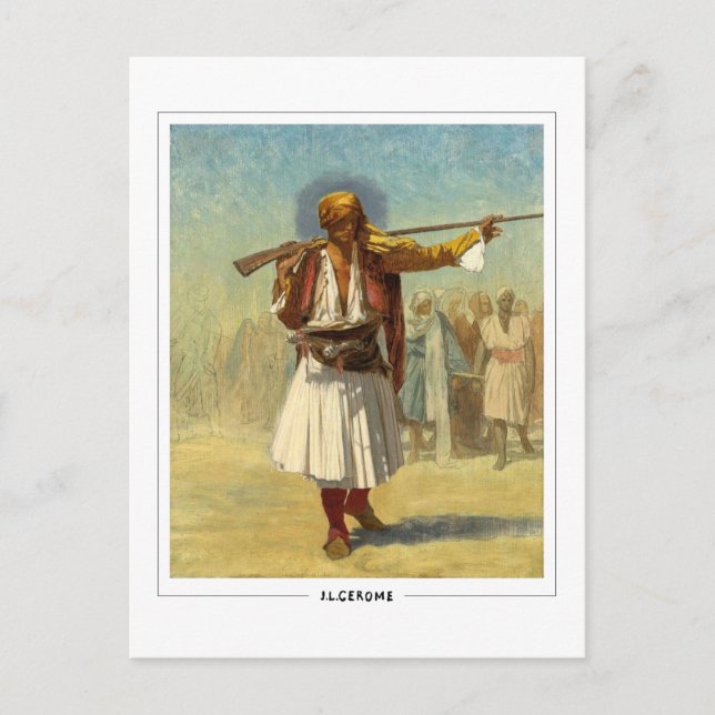Jean-Léon Gérôme #128 - Tarjeta postal de arte (Anverso)
