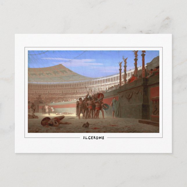 Jean-Léon Gérôme #150 - Tarjeta postal de arte fin (Anverso)