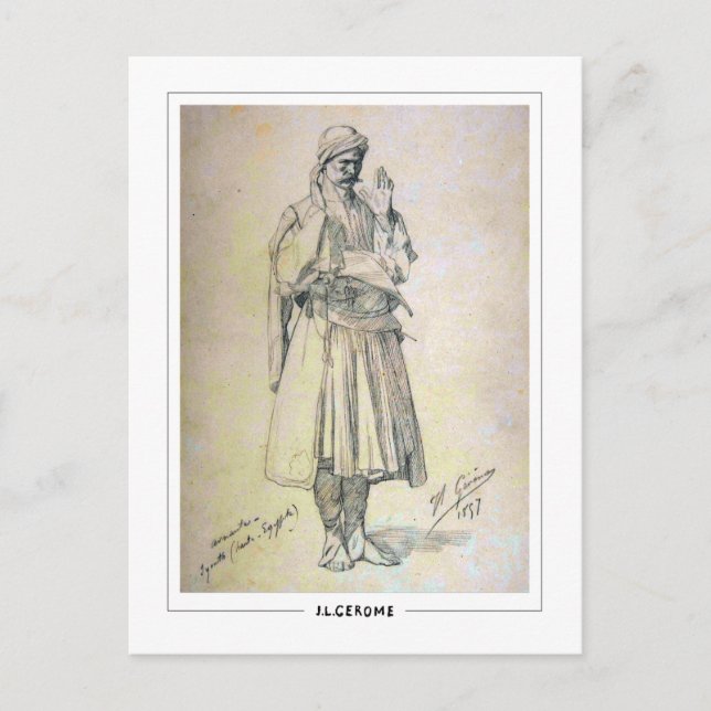 Jean-Léon Gérôme #240 - Postal Bella Artes (Anverso)