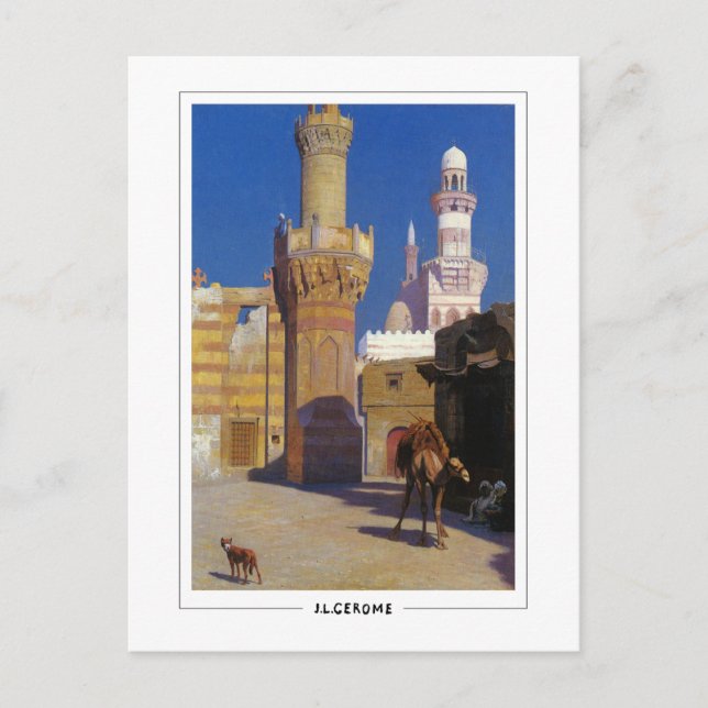 Jean-Léon Gérôme #317 - Postal Bella Artes (Anverso)